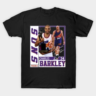 Charles Barkley The Chuck Basketball Legend Signature Vintage Graphic Retro Bootleg Style T-Shirt